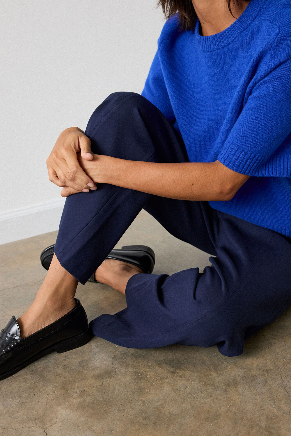 Navy Camilla Wide Leg Pants