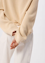 Petite V Neck Cotton Cardigan