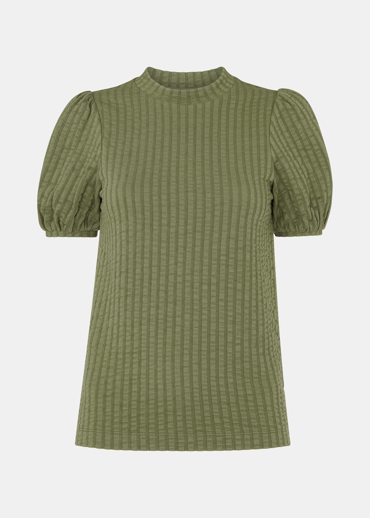 Textured Puff Sleeve Top