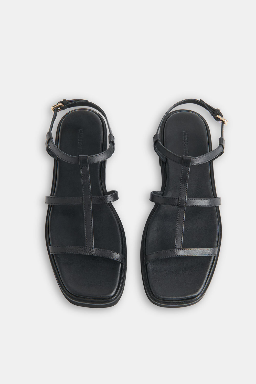 Black Dora Caged Square Toe Sandal