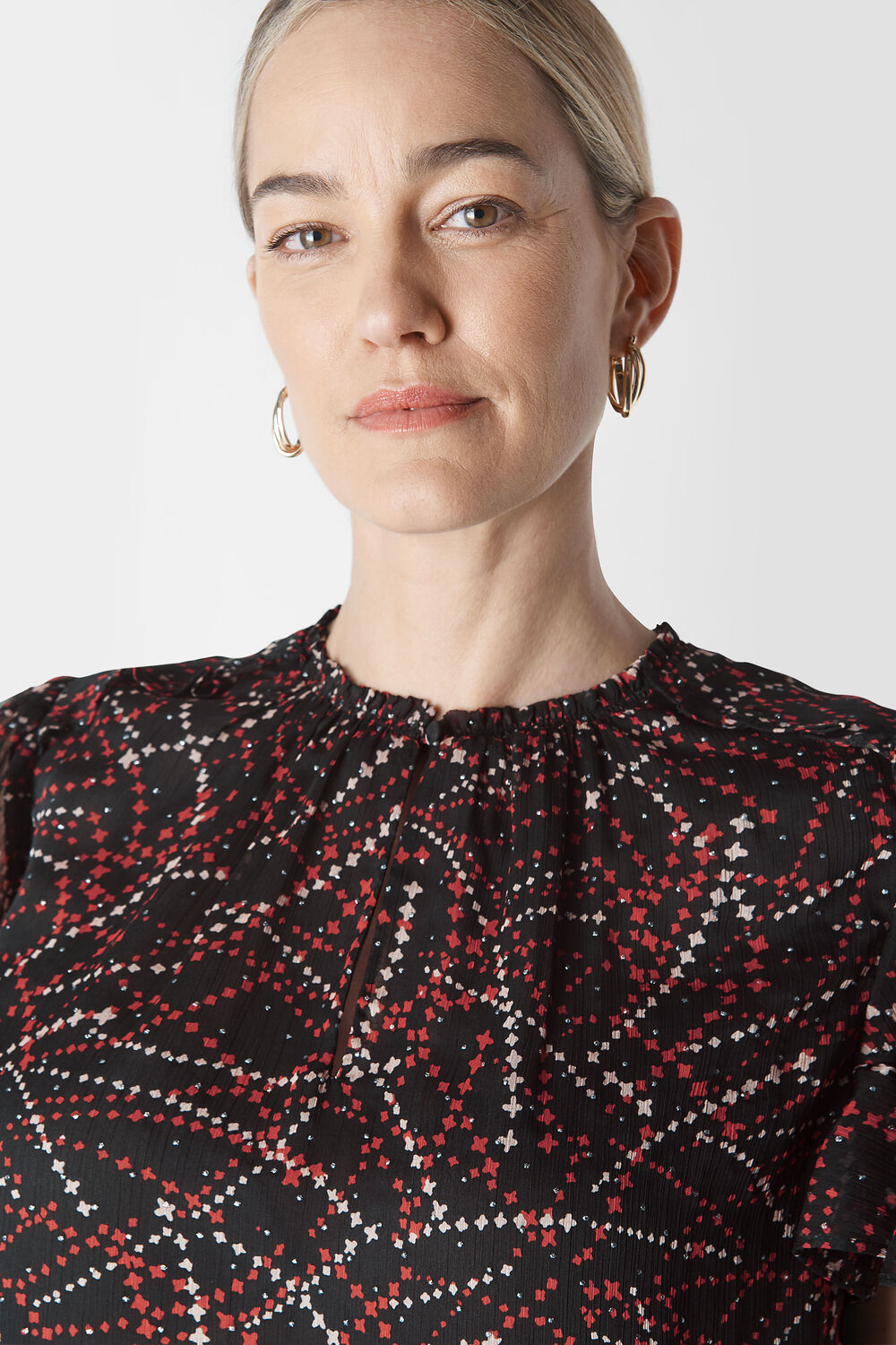 Shooting Star Dobby Top Black/Multi