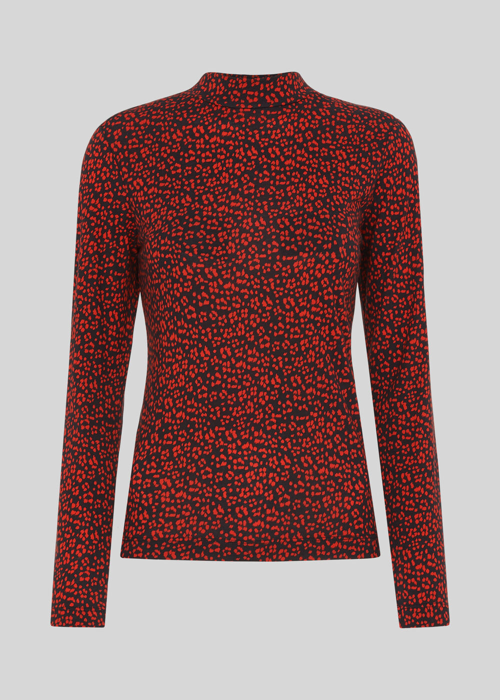 Mini Ikat Print Essential Top Red/Multi