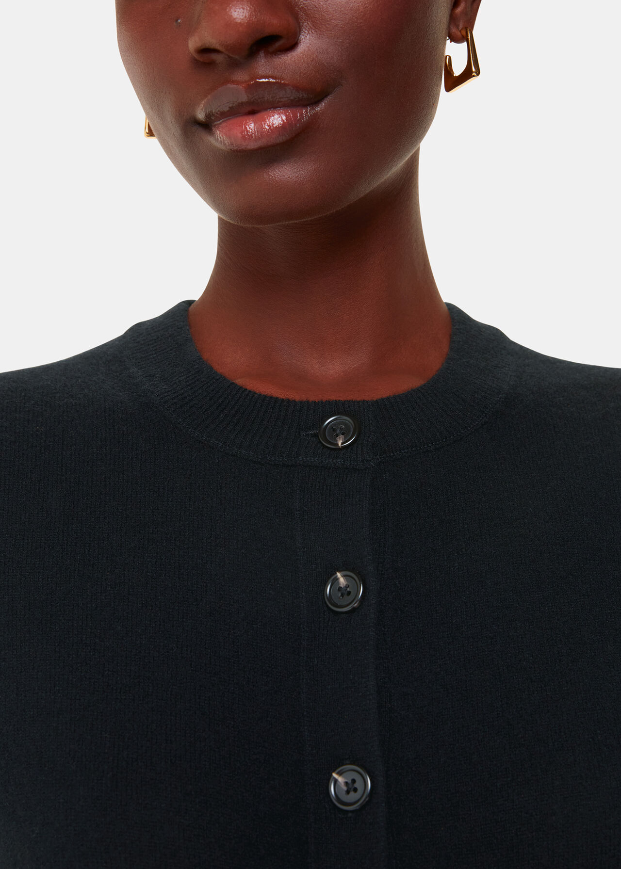 Wool Cropped Cardigan