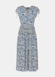 Flaming Leopard Print Dress