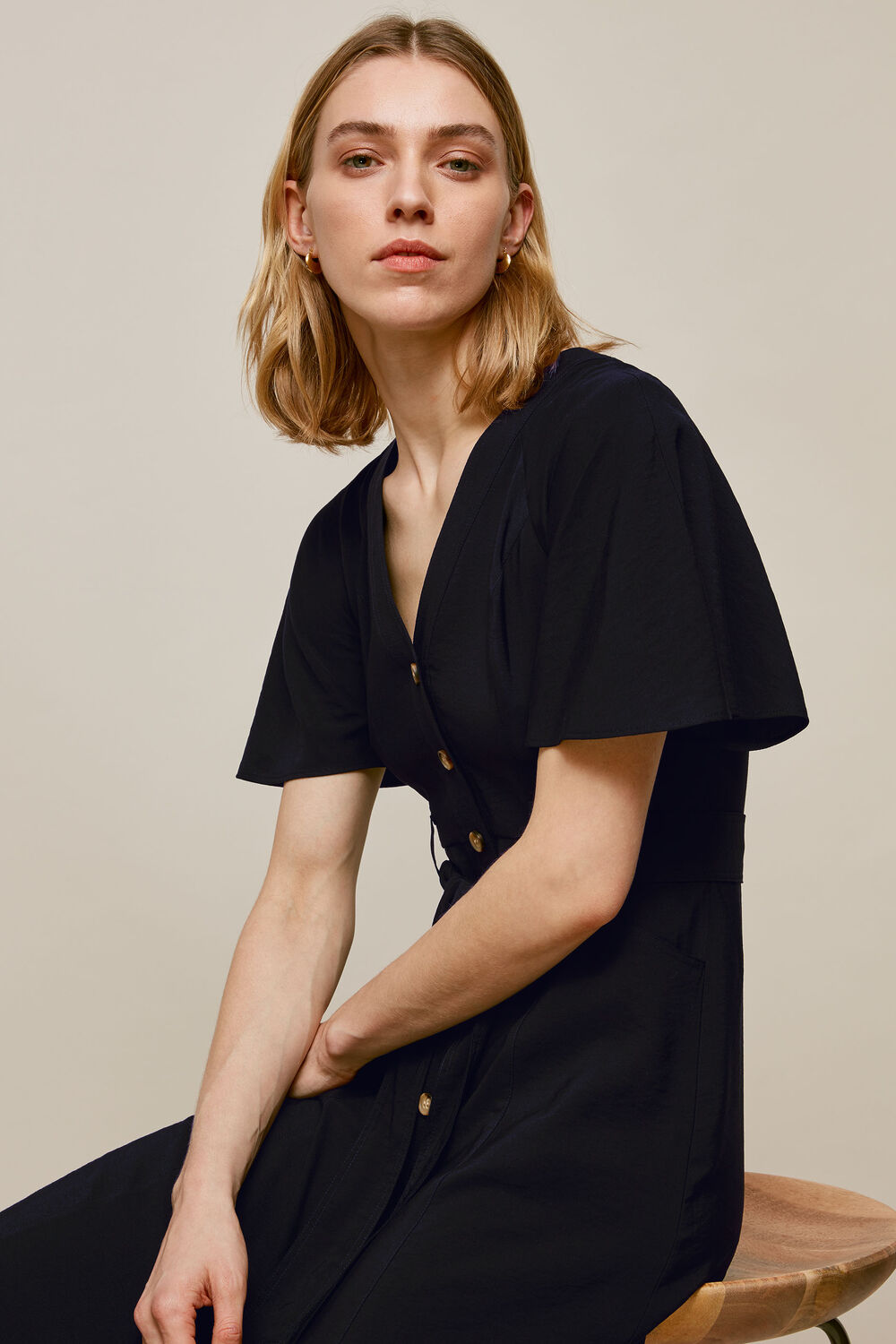 Anita Frill Sleeve Dress