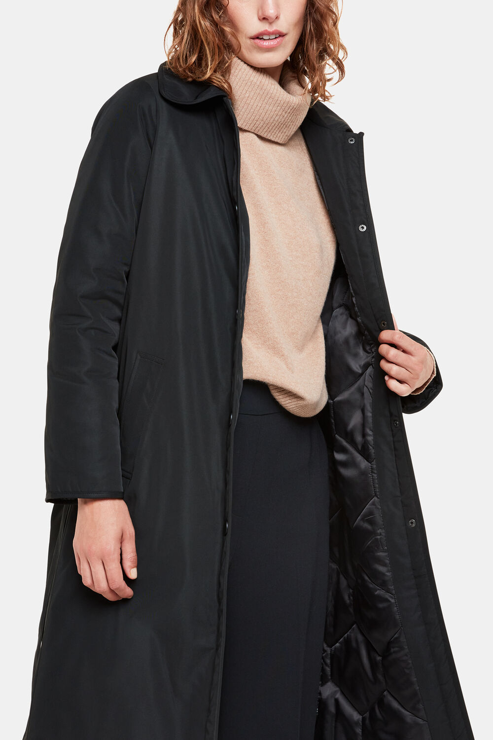 Black Senna Padded Mac