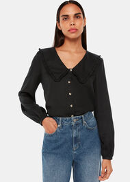 Oversized Collar Detail Top