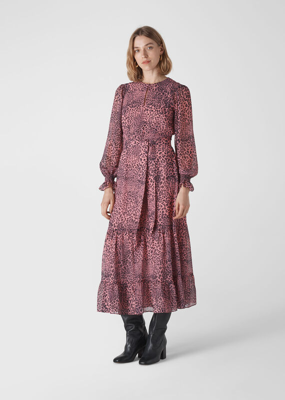 Wild Cat Tiered Dress