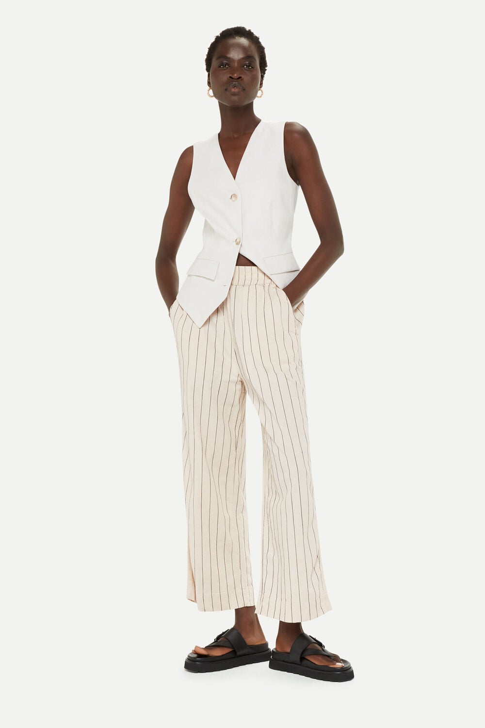 Multicolour Natasha Stripe Trouser