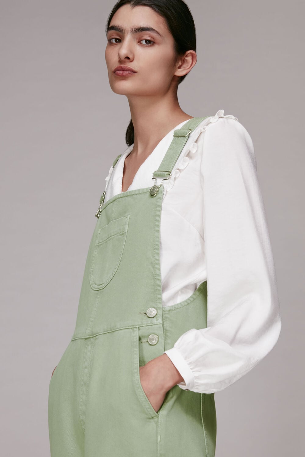 Khaki Leni Dungaree