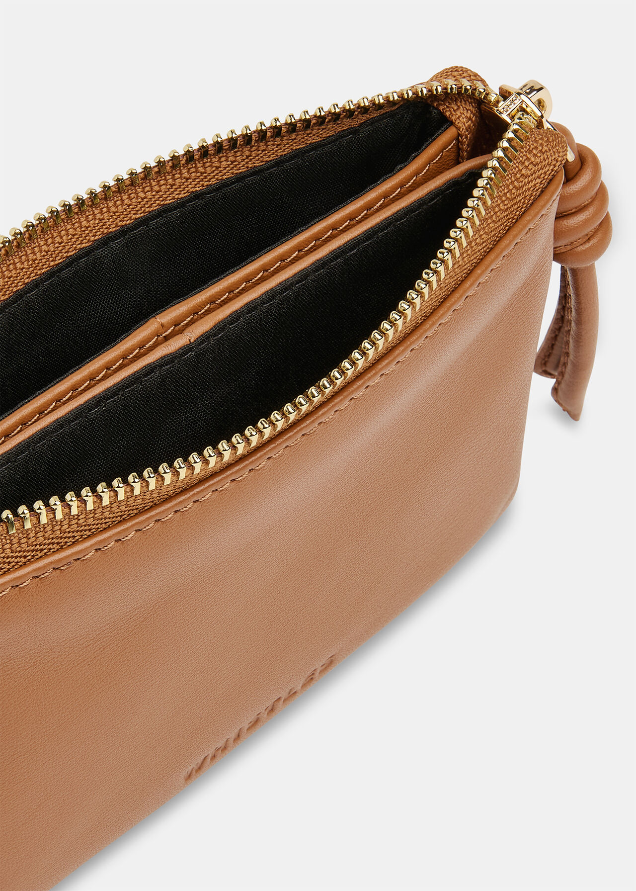 Knotted Zip Pull Purse