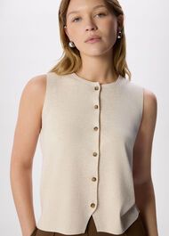 Lucy Button Front Knit Tank