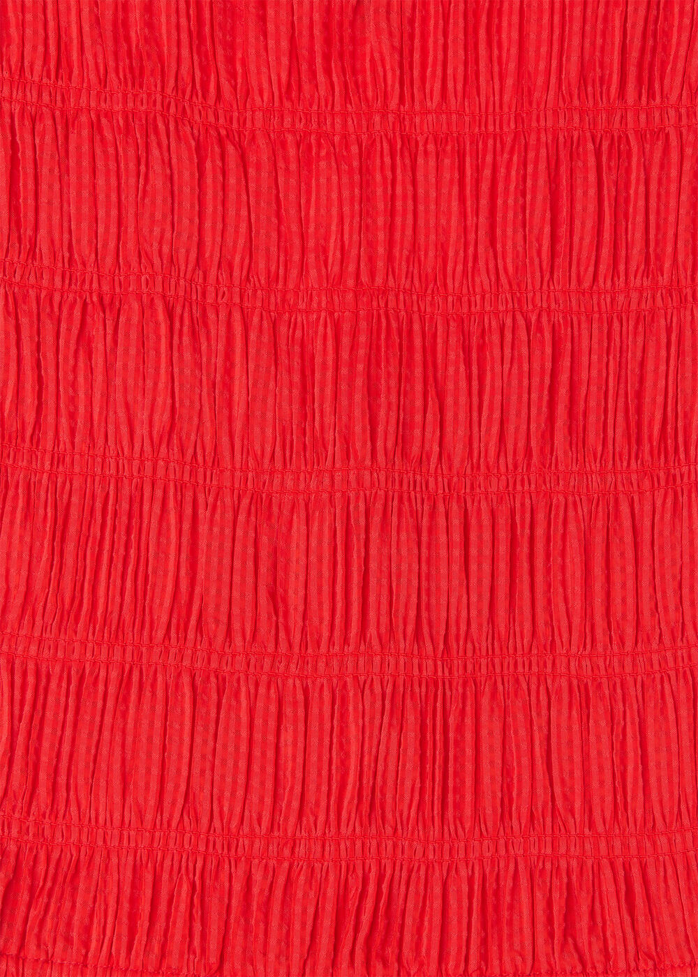 Petite Shirred Bodice V Neck Dress