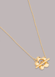T Bar Flower Necklace