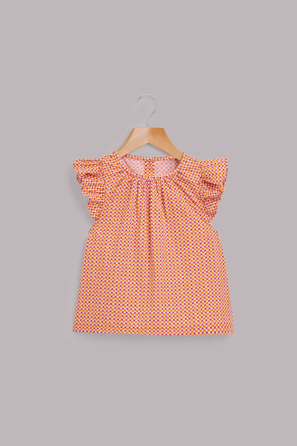 Ditsy Square Ursula Top