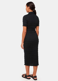 Monique Shirred Midi Dress