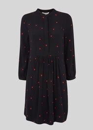 Mia Heart Print Dress Black/Multi
