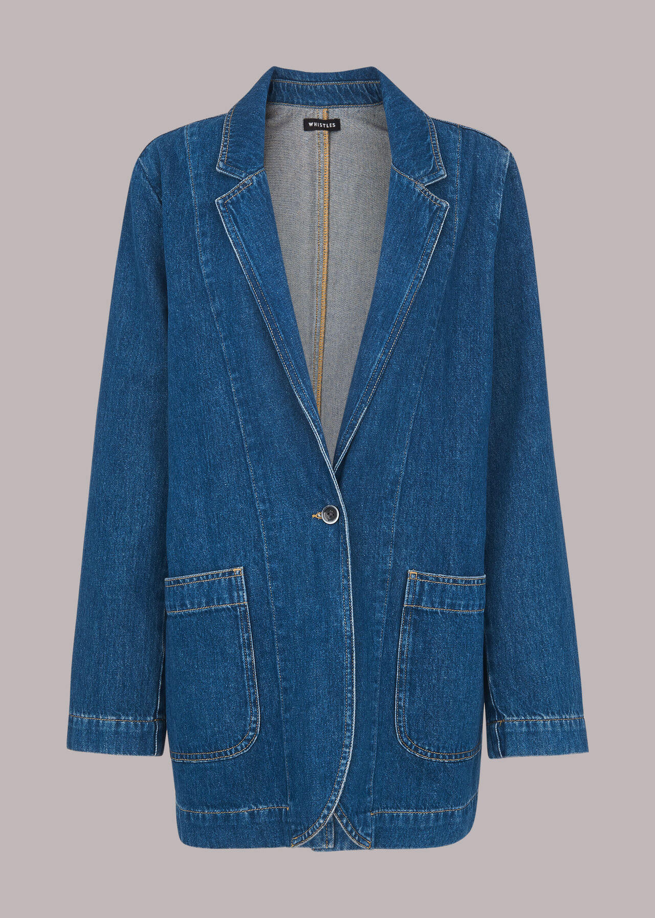 Denim Boyfriend Blazer