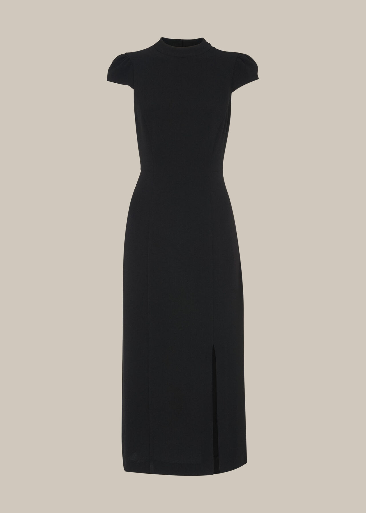 High Neck Textured Dress
