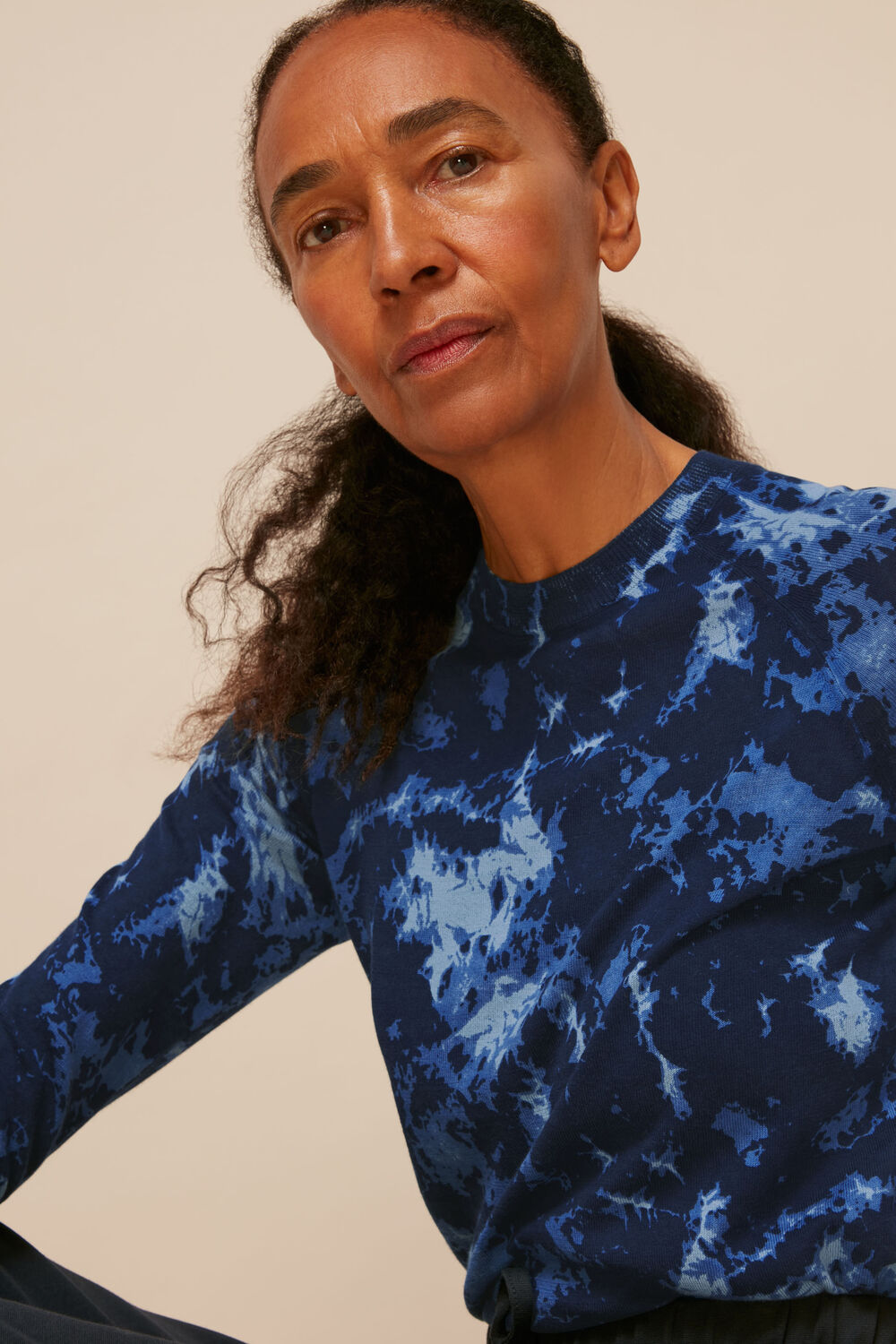 Tie Dye Printed Crew Neck