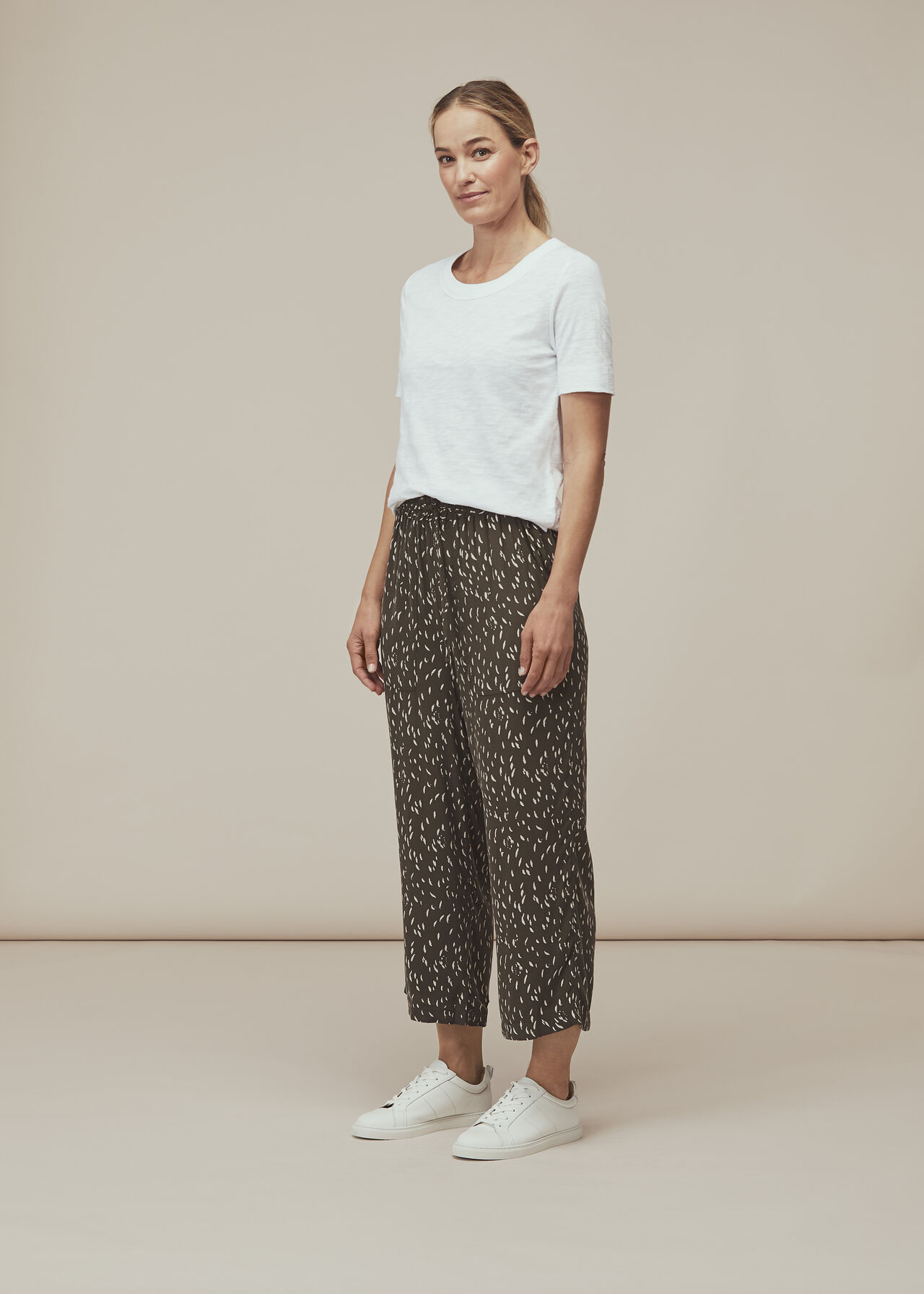 Fleck Print Trouser