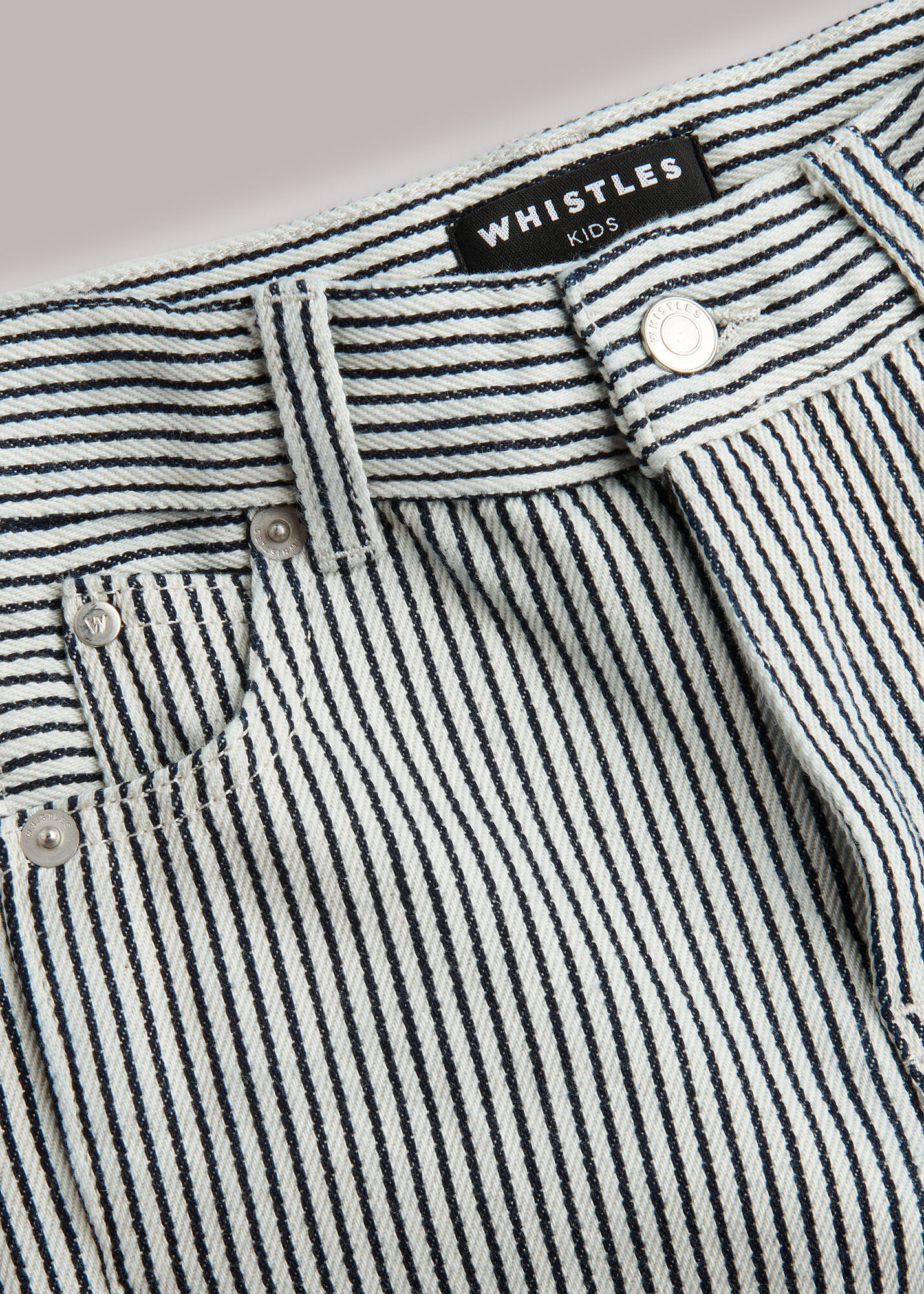 Striped line jeans top