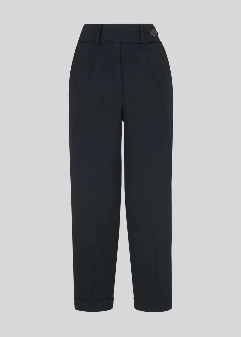 Premium Tapered Leg Trousers Black