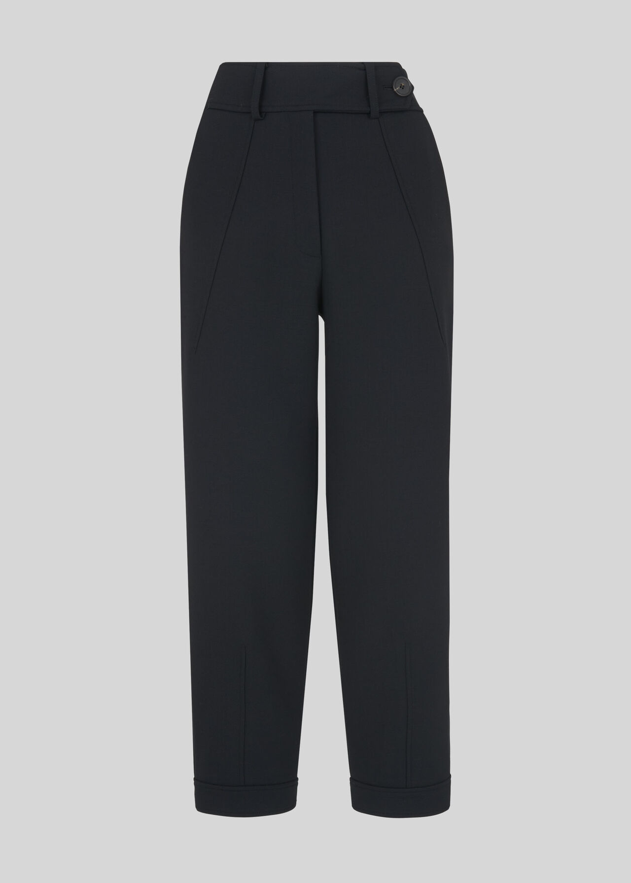Premium Tapered Leg Trousers Black