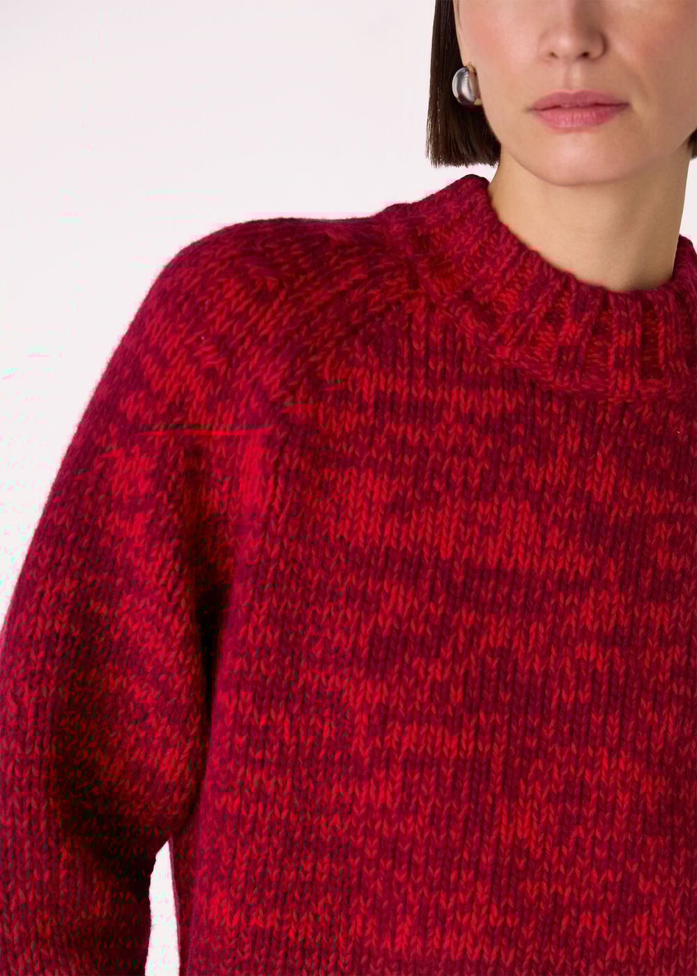 Chunky Wool Fleck Knit