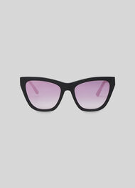 Asha Angular Sunglasses Black