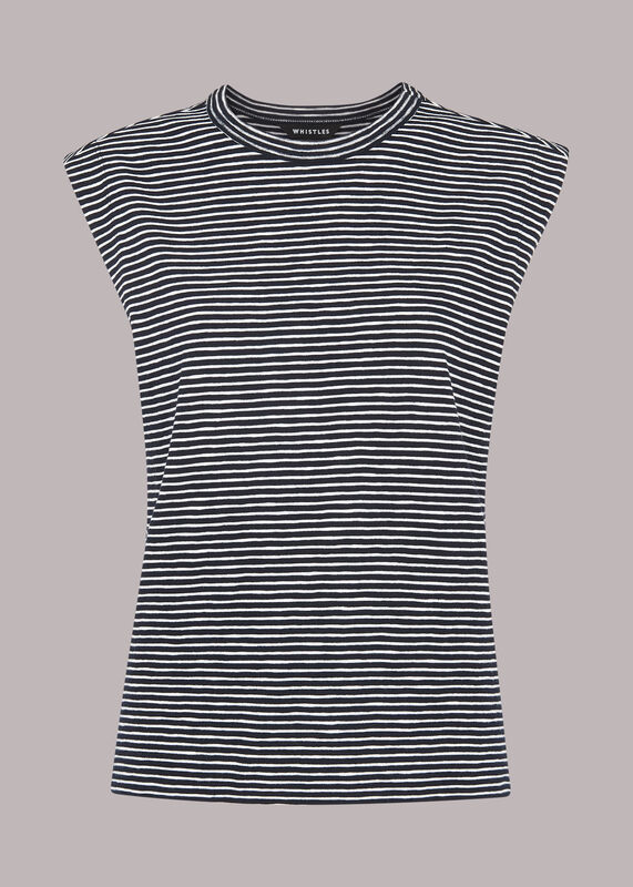 Stripe Muscle Vest Top