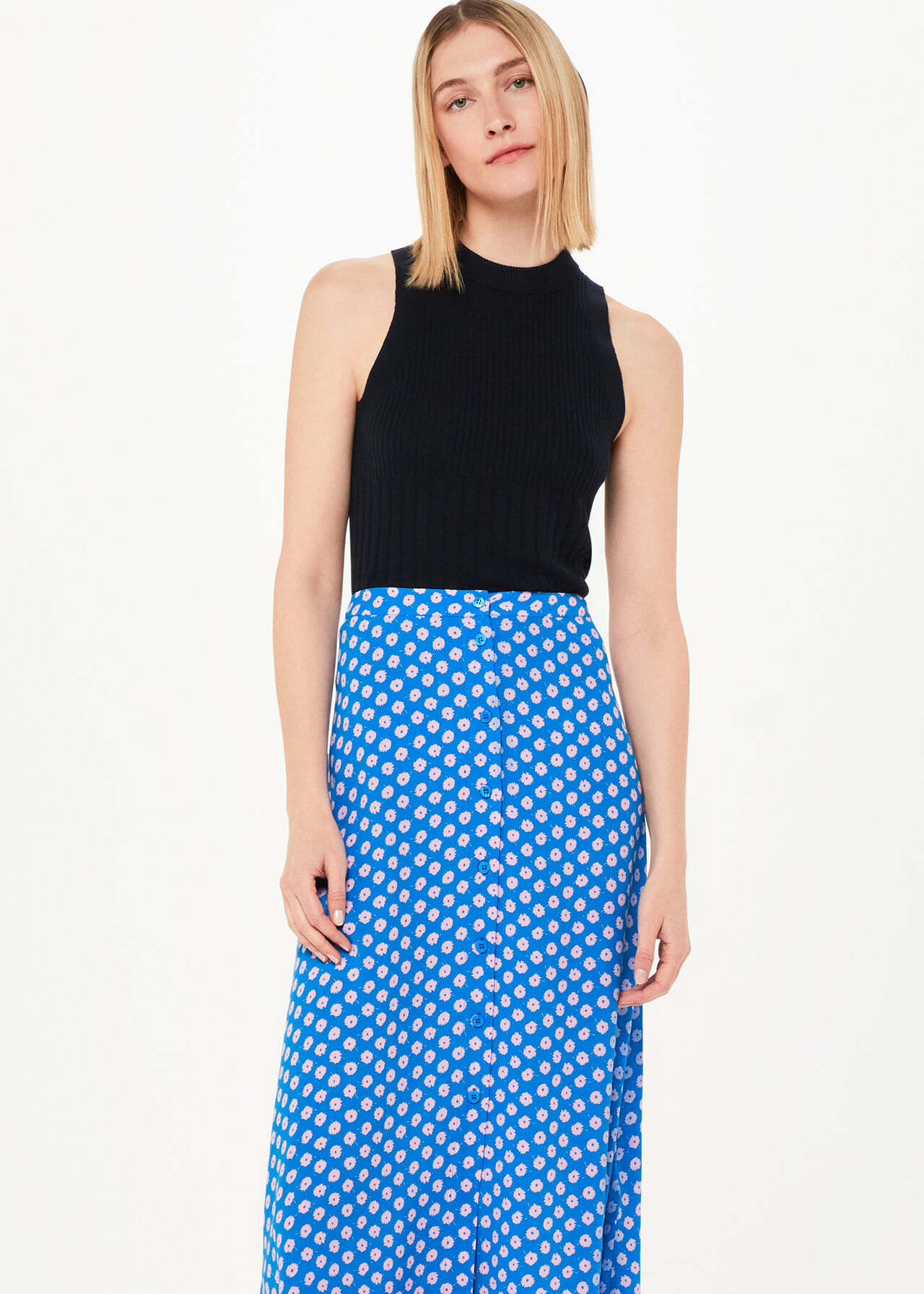 Floral Sunburst Skirt