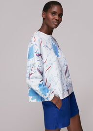 Map Print Sweatshirt