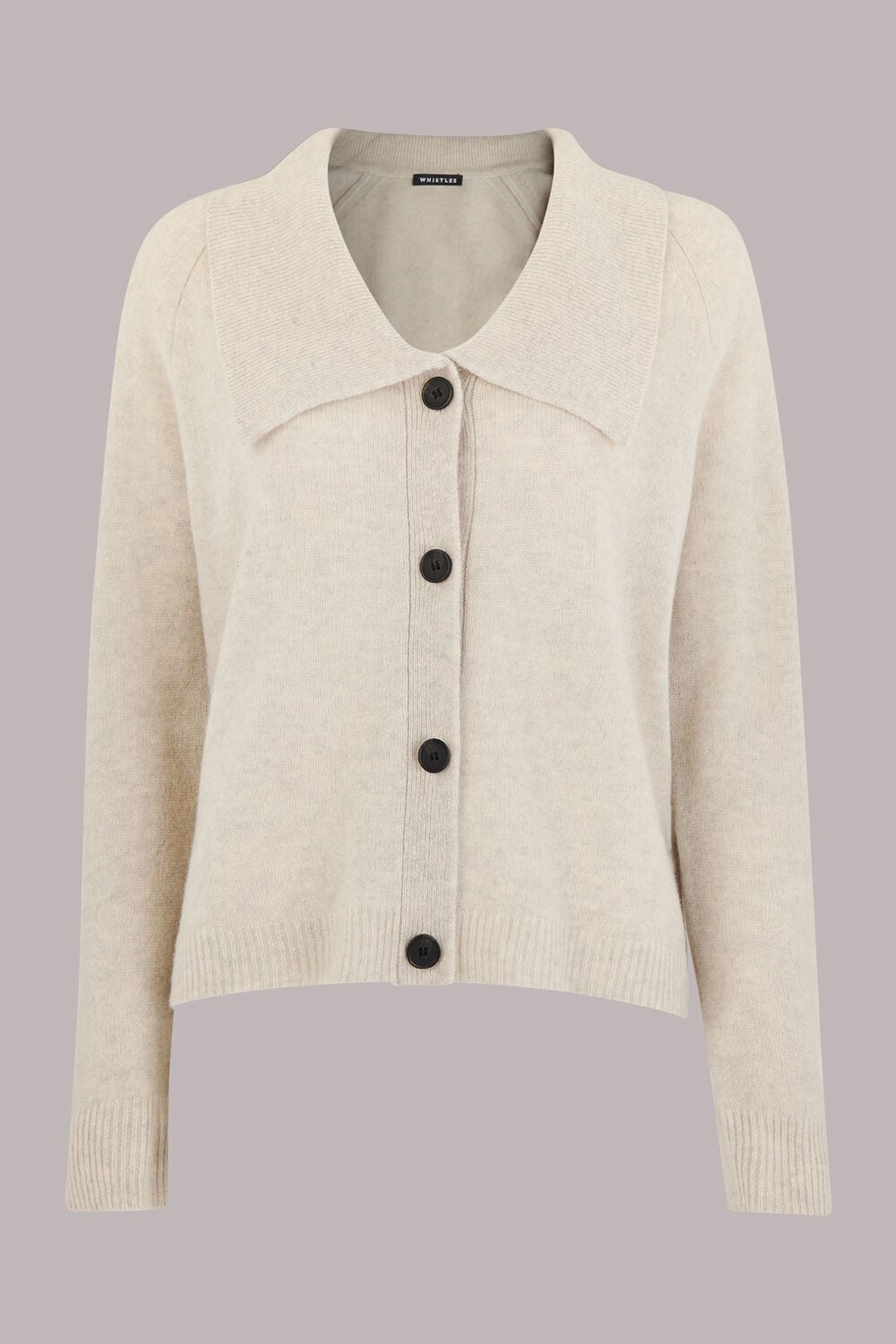 Collar Detail Wool Cardigan