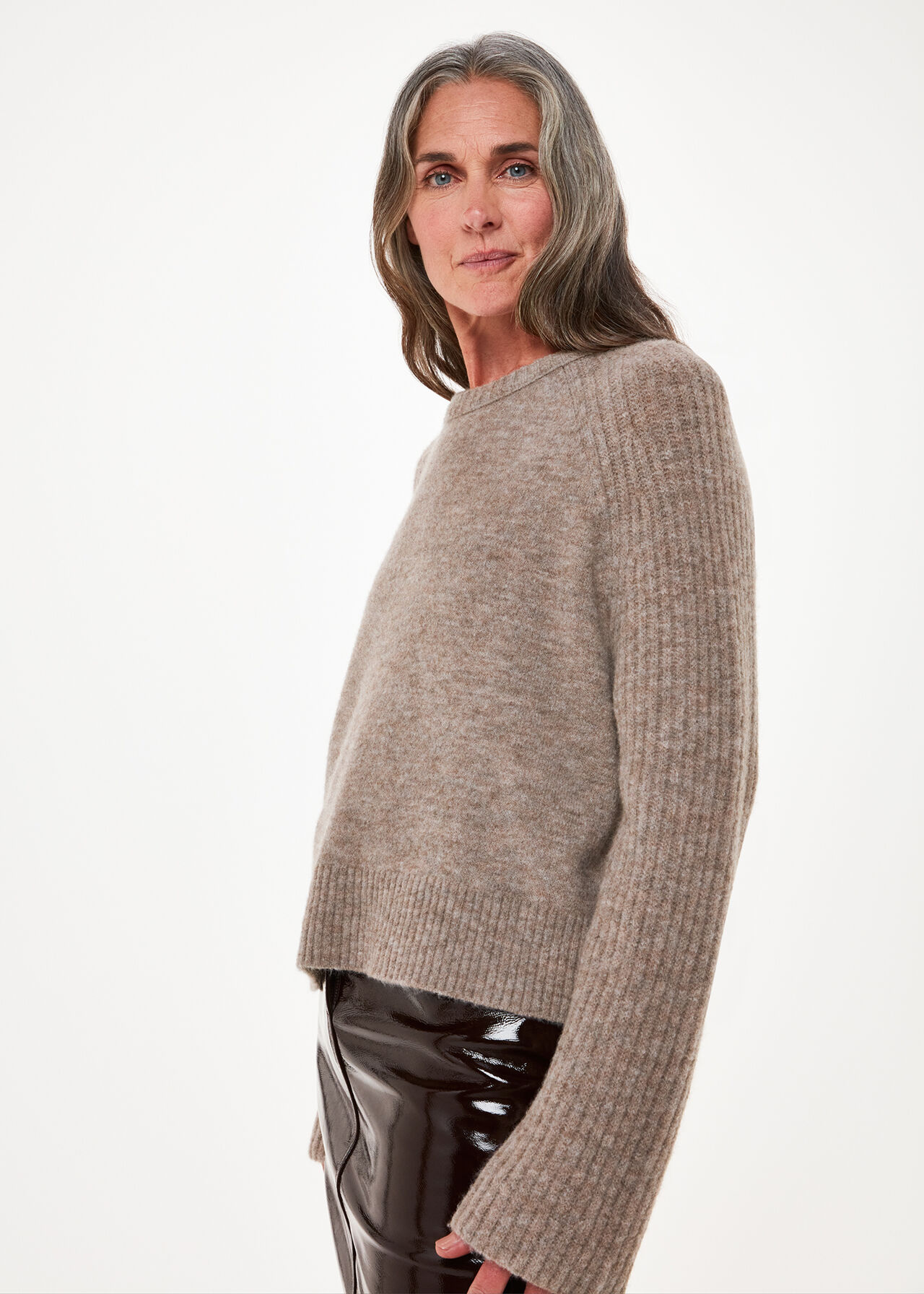 Anna Wool Mix Crew Knit