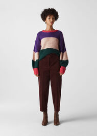 Sophia Stripe Mohair Sweater