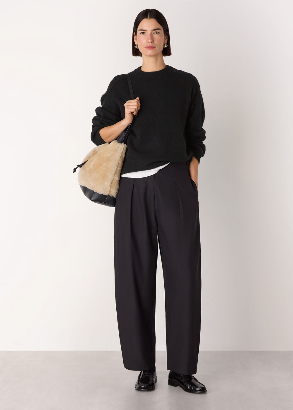 Wool Mix Seam Detail Knit