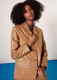 Stevie Leather Blazer