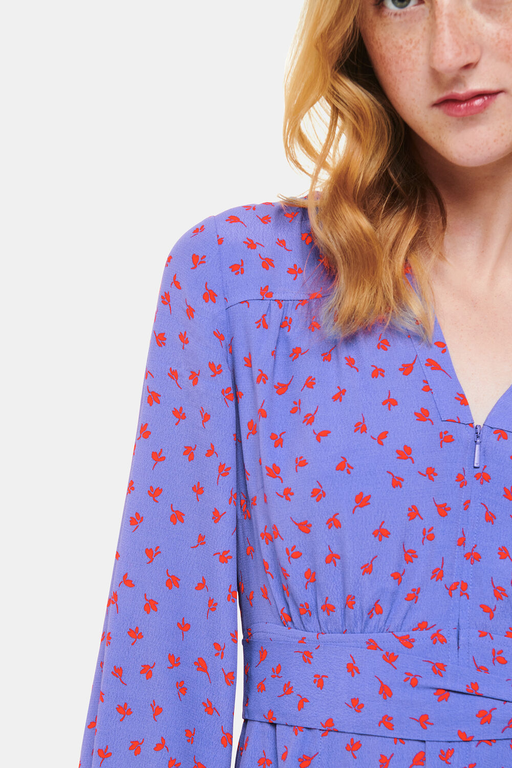 Scattered Petals Print Dress