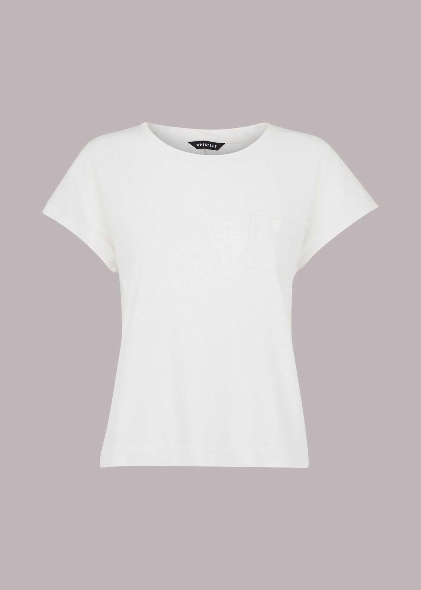 White Ember Linen Pocket Tee | WHISTLES 