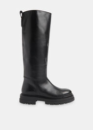 Maceo Lug Sole Knee High Boot