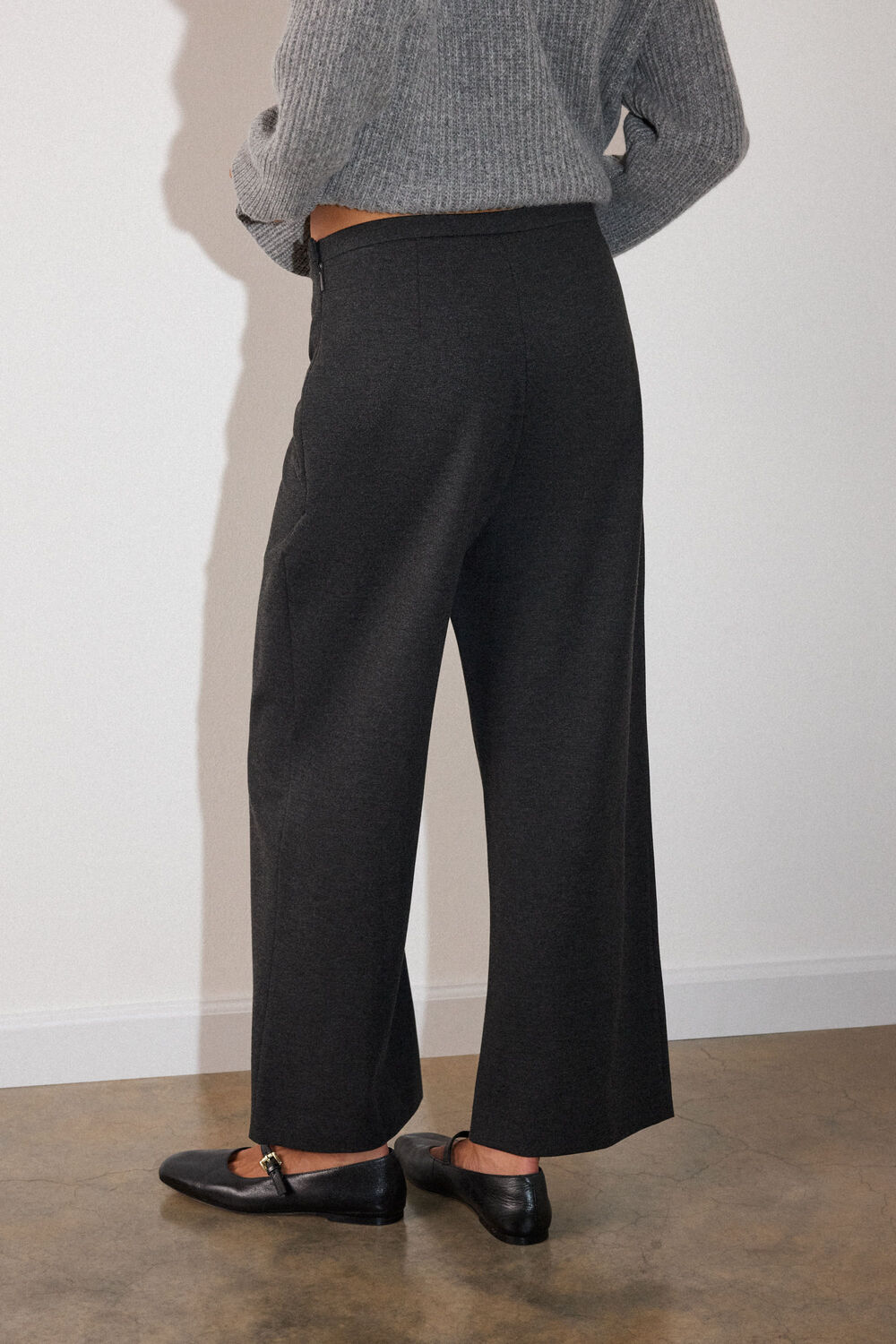 Grey Marl Camilla Wide Leg Pants&nbsp;