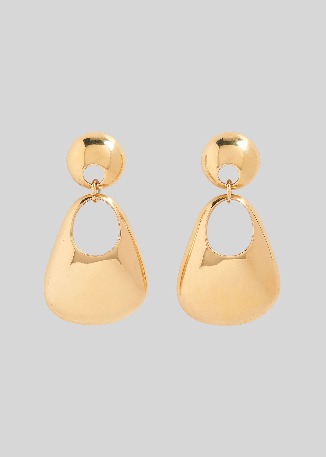 Sculptural Earring Gold/Multi