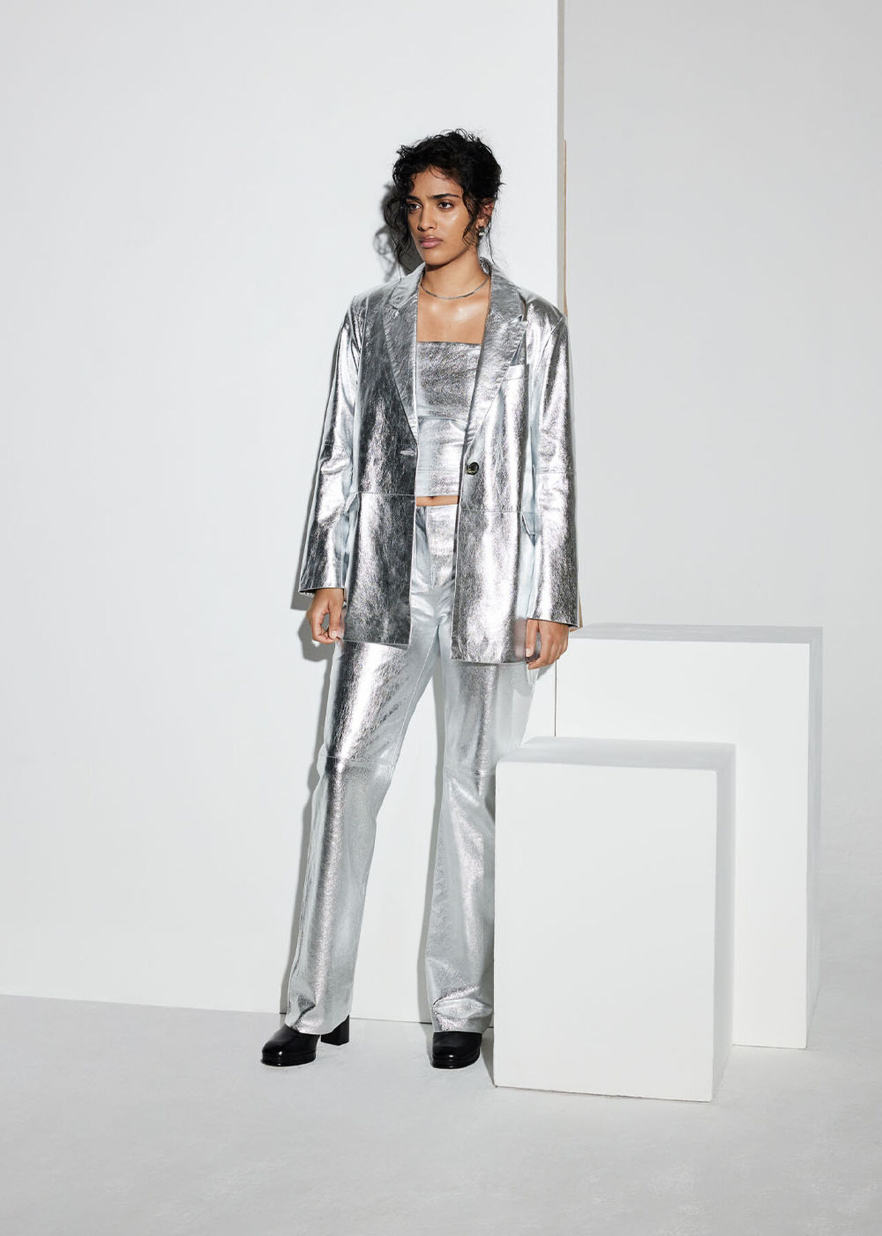 Cosmo Leather Blazer