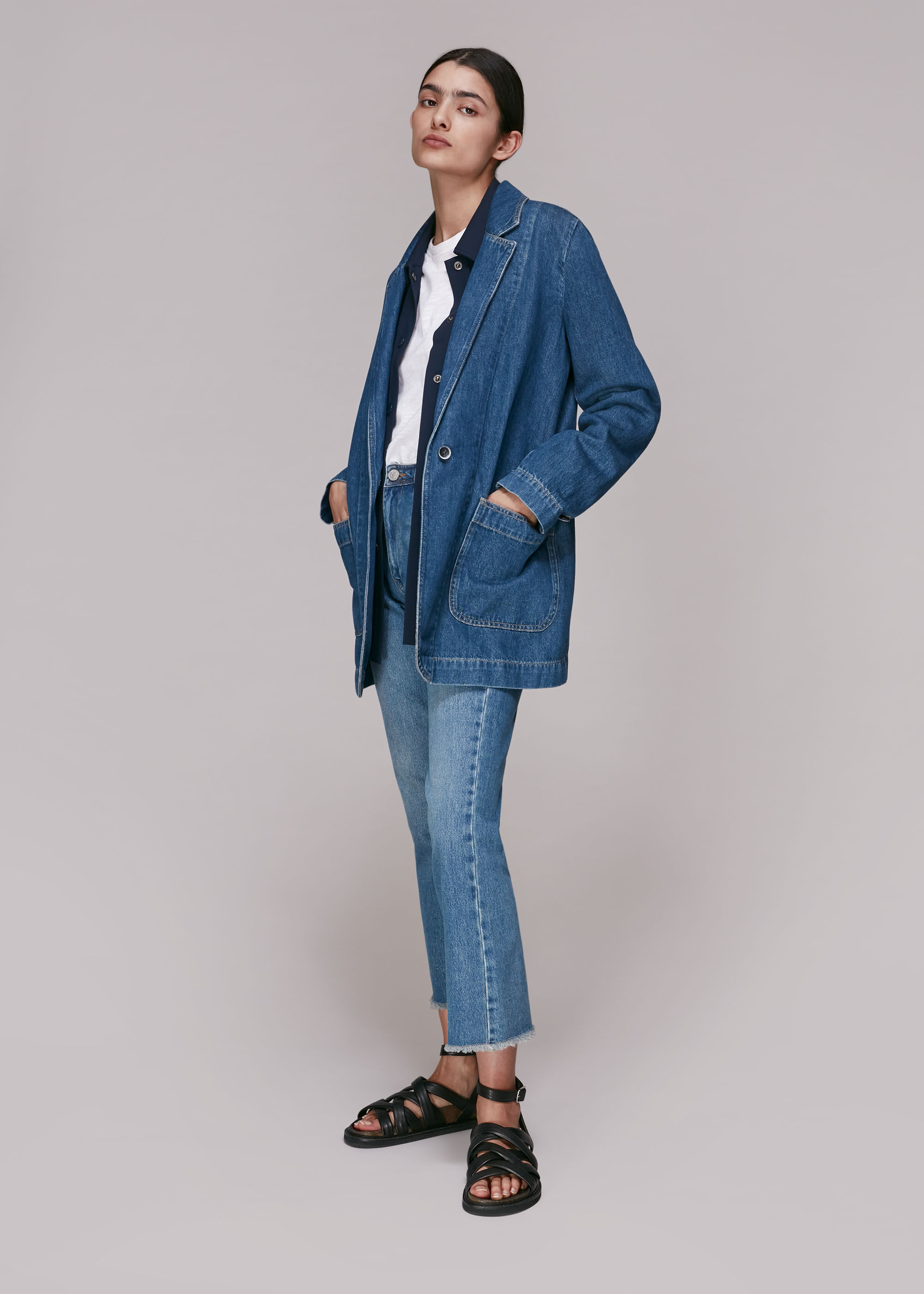 Denim Boyfriend Blazer