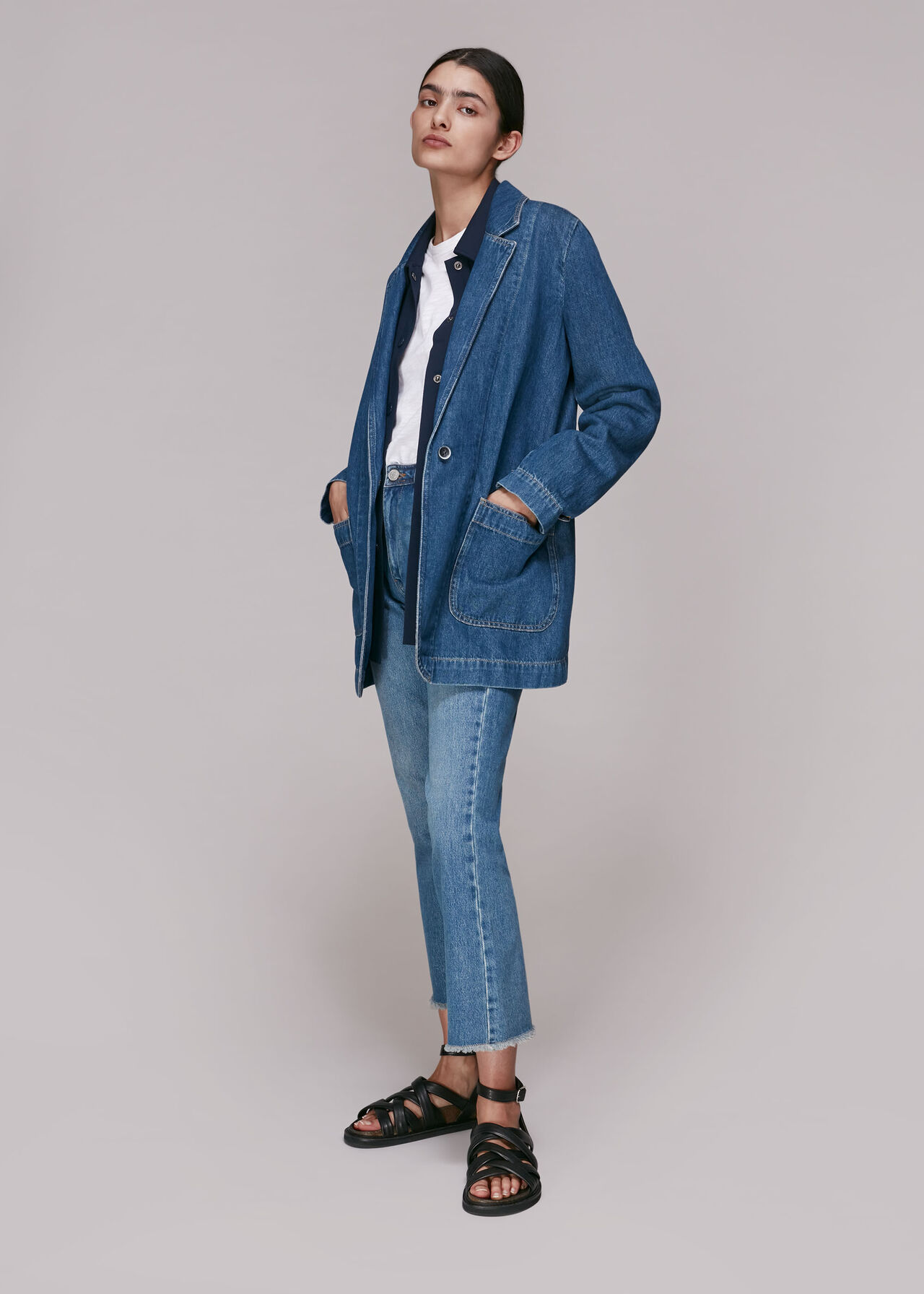 Denim Boyfriend Blazer