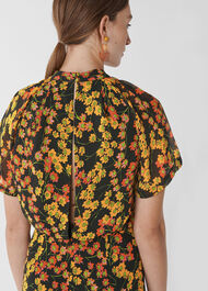 Daisy Print Stine Dress Multicolour