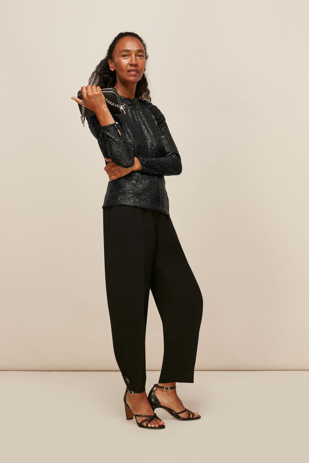 Sequin Long Sleeve Top