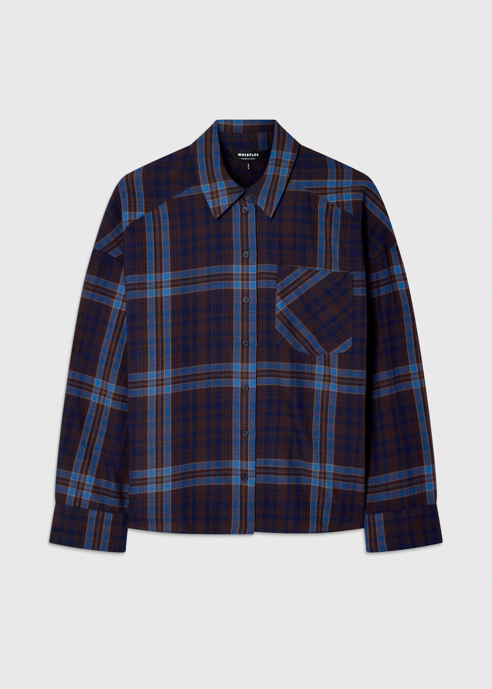 Checked Brushed Cotton Shirt