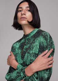 Photographic Animal Silk Top